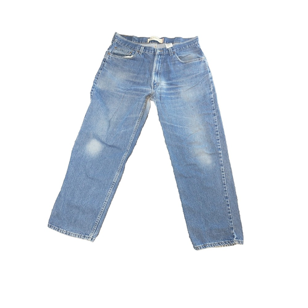 Levis 550 Relaxed Fit Blue Denim Jeans Mens 36x29 Medium Wash Tapered Leg 00550 - Picture 1 of 16